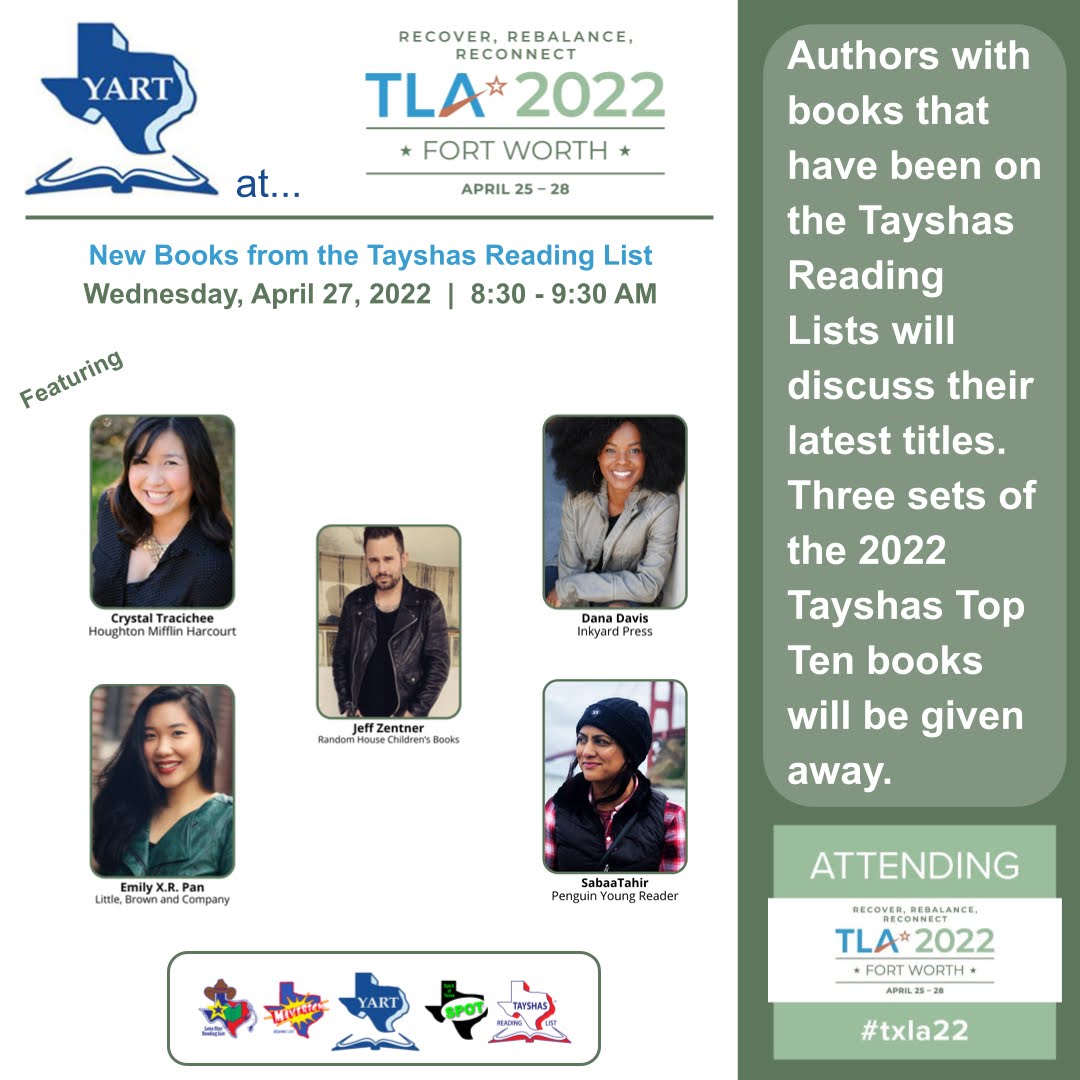 Daily Schedule: 4/27/202

Good morning! Here's part 1 of today's schedule of YART sessions. See you there. #txla22 #TLATogetherAgain