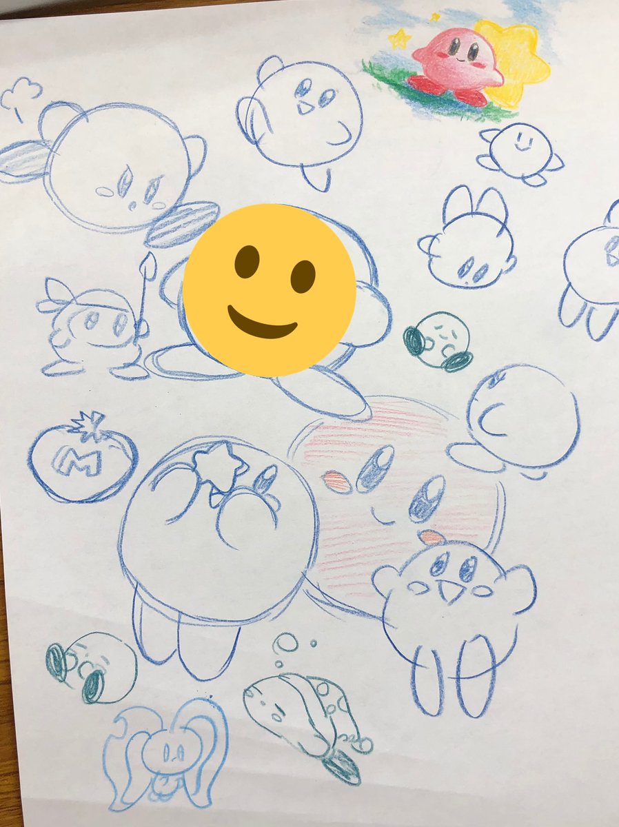 うろ覚えカビちゃん描いてた👶 