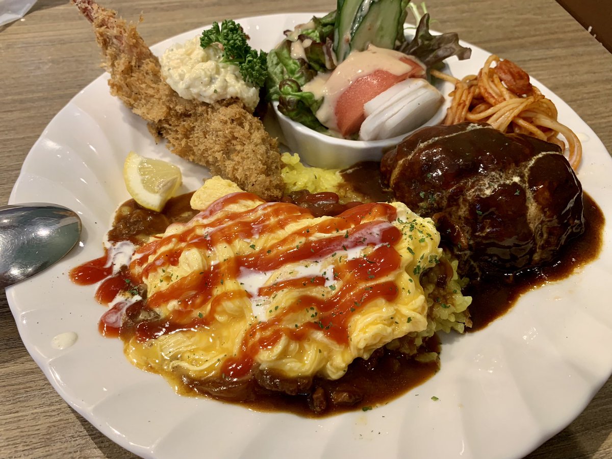AMOTrader's tweet photo. 今日のランチはホームランプレートでした✌️ https://t.co/G9bRC05D15