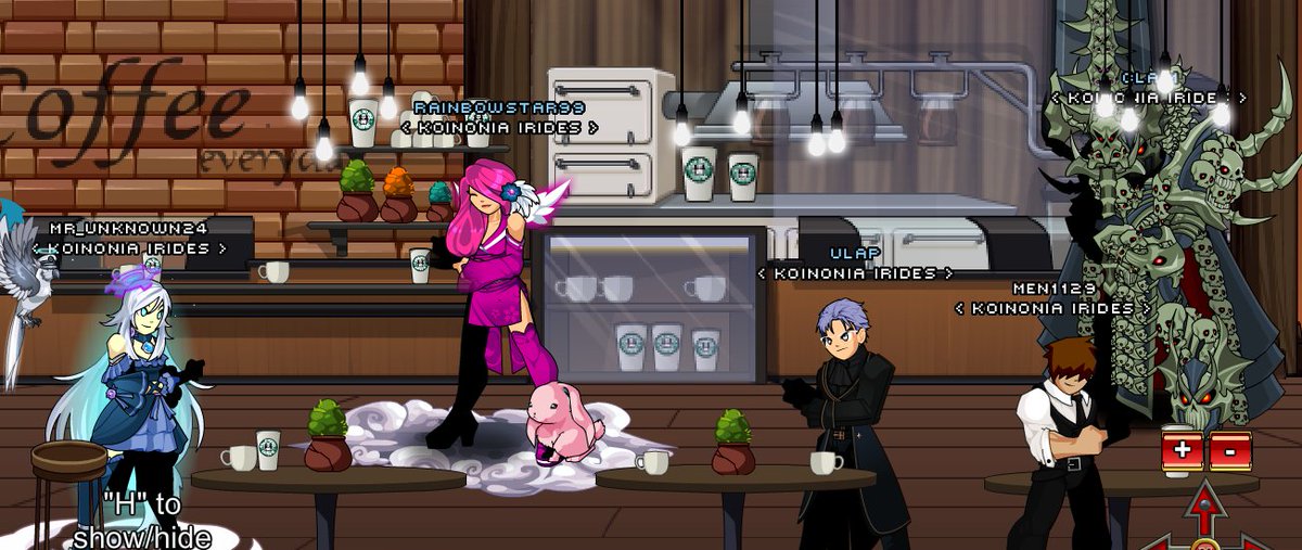 Unplanned screenie with guildmates :D <a href="/Claim_AE/">Sir Claim</a>  @LiddanAQW <a href="/RainbowstarAQW/">♥♫Your Pinkness♫♥</a> Men1129 MR_UNKNOWN24 Belated  Happy Earth day 🌎🌞🌱