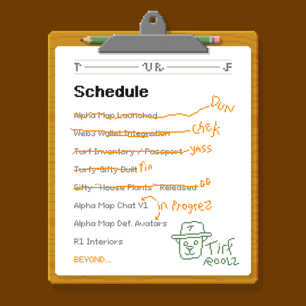 turfnft's tweet photo. 📋 Stick to the plan! #alwaysbedelivering

https://t.co/AllNaD4phc https://t.co/dN5GJy1nCp