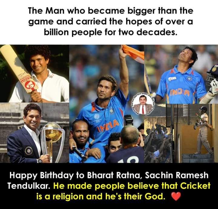 Happy Birthday 
Master Blaster # Sachin Tendulkar 