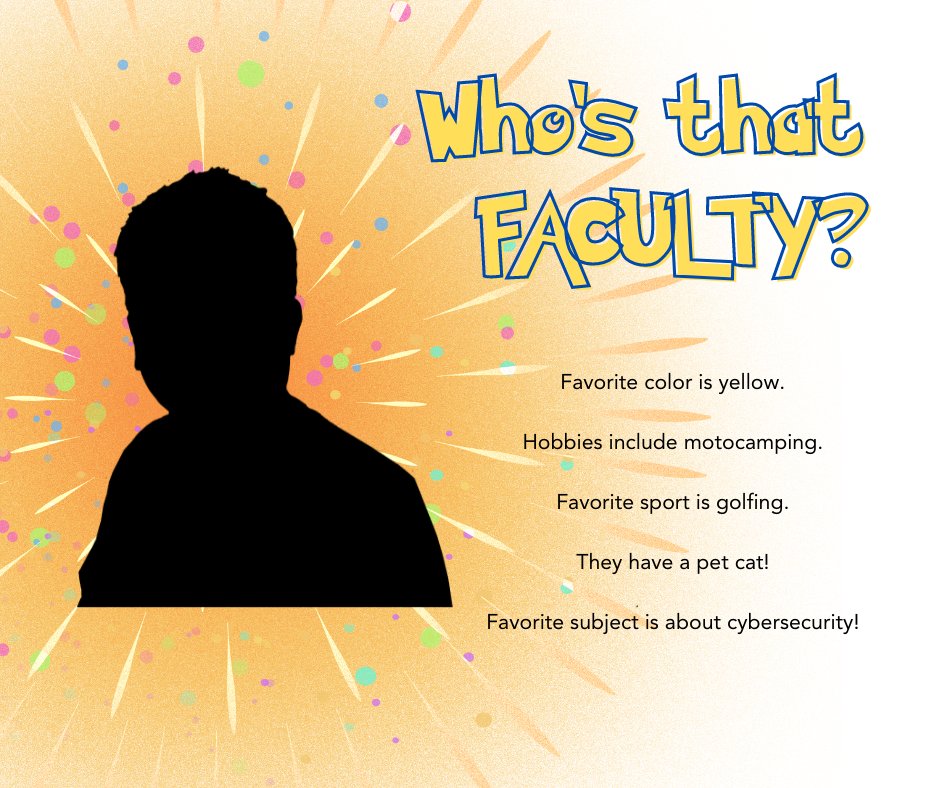 ics_uplb's tweet photo. Who’s That Faculty?

Head over to our FB Page and comment your guess on today's post!

Make sure to follow the format “#IChooSeyou <Name of Faculty Member>! #ICSEvolve2022”. (For example: #IChooSeYou Ma’am Kat! #ICSEvolve2022) https://t.co/NUcARuacX3