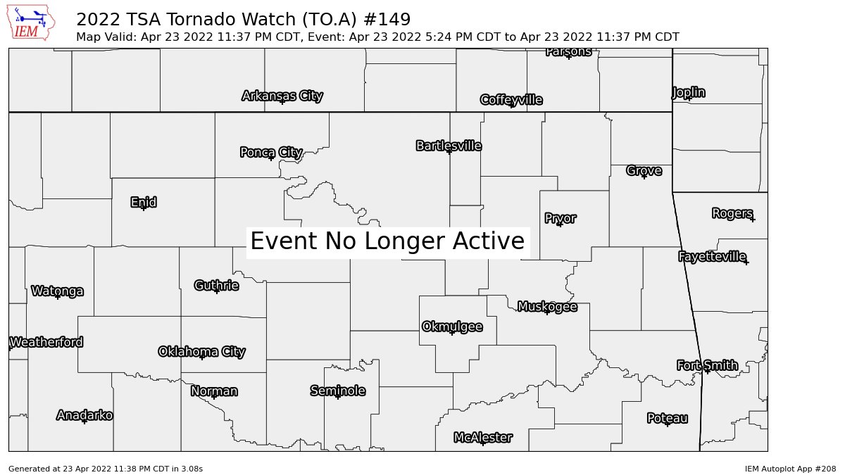 Severe Weather Alerts on Twitter "TSA cancels Tornado Watch for Creek