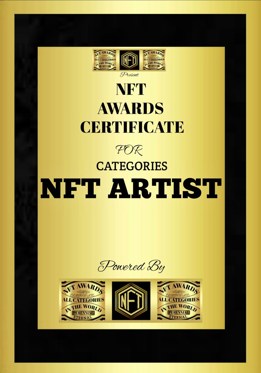 NAC_WorldNft's tweet photo. Is a world nft award certificate based on the existing categories as a whole, where everything related to the category and subcategory itself is bound by it and is eternal.
https://t.co/y04M7Lfa7L
#NFTCommunity #nftcollector #NFTartist #NFT https://t.co/vAvlV3eUwy