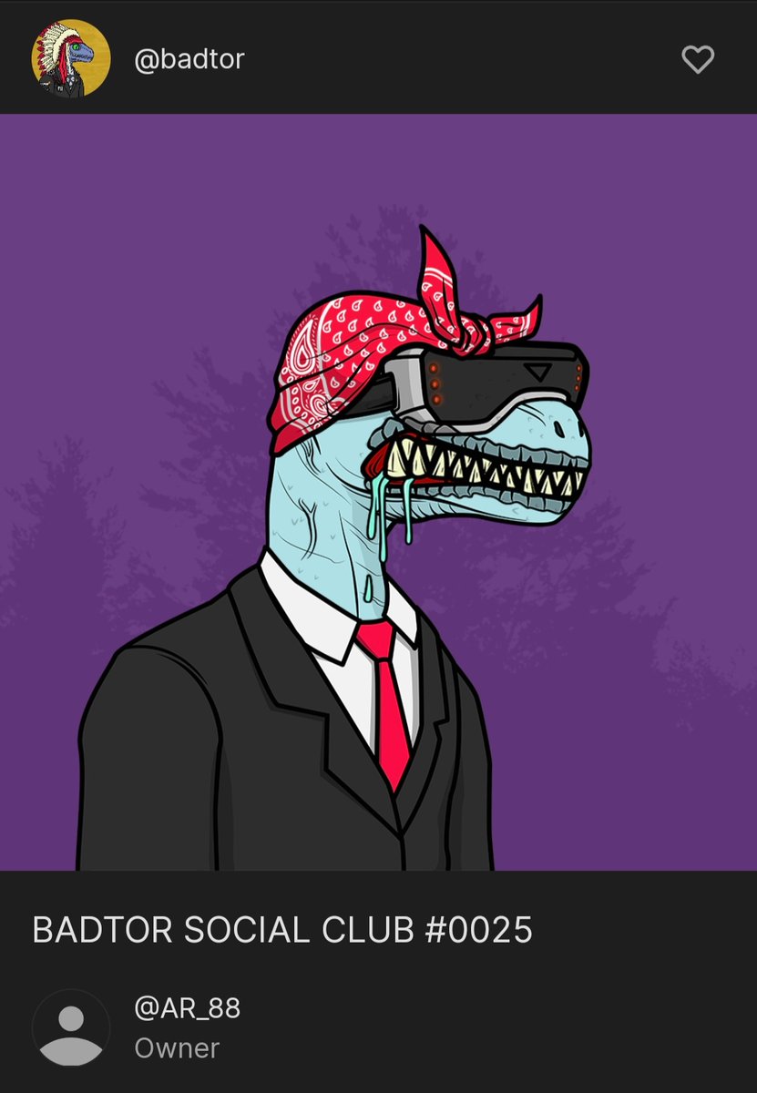 i hope i tagged the right person...thanks bro <a href="/ZulAzroyRahman/">AR88</a> for adopting these 2 Bad boys.....thansks for the support and LETS GO!!!n
#pentas #badtor #badtorNFT