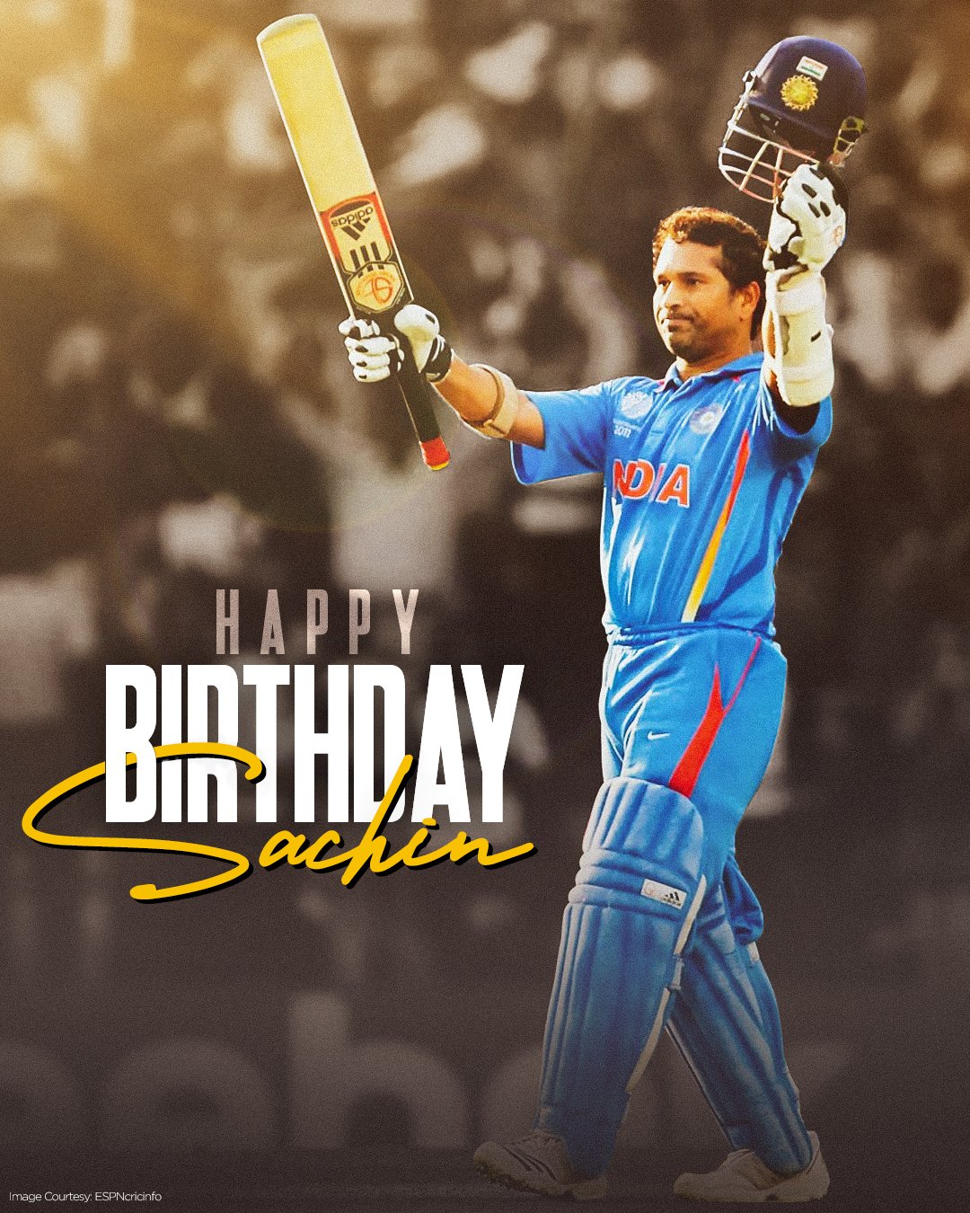 Happy birthday Sachin Tendulkar    