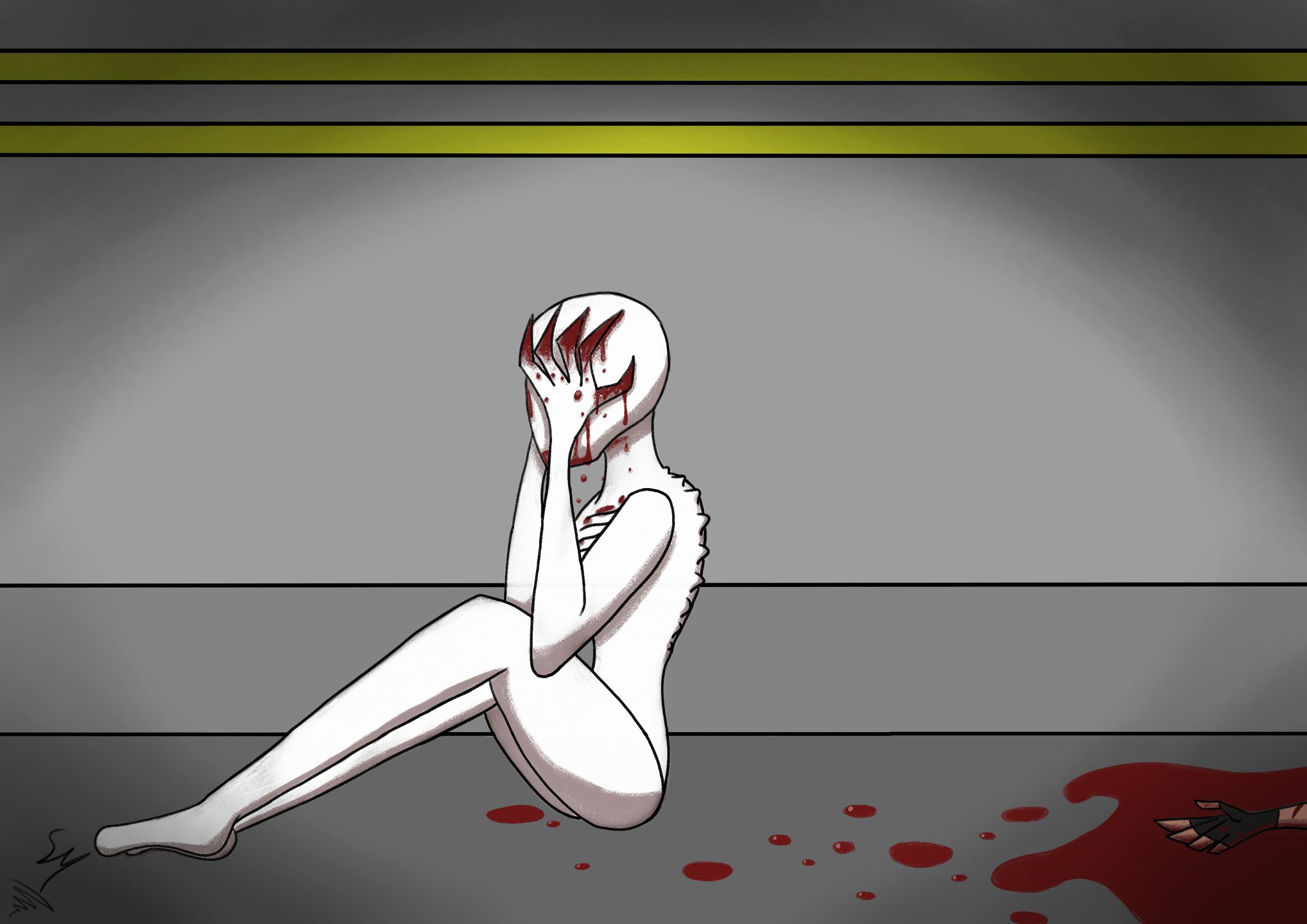 blind girl and 096 :/ #scp #scpfoundation #scp096 #blindgirl #scpillus, scp-001 when the day breaks