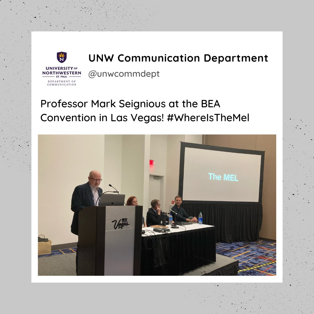 UNWCommDept's tweet image. Great seeing these opportunities to share insight on educating student in the broadcasting world! 🤩 The Mel media being a great example of that!  #WhereIsTheMel