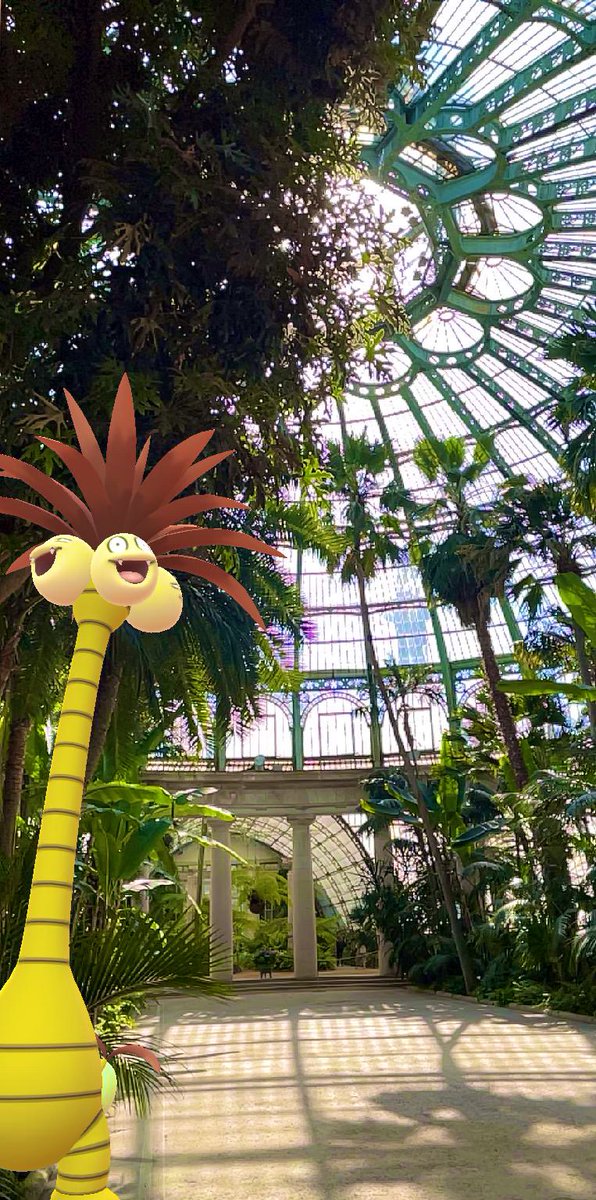 kewawa11111's tweet photo. こちらはラーケン王宮の温室内🌿
アローラでした🥳
🌹今からキューケンホフ公園(オランダ🇳🇱)行くので、綺麗なギフト🌷見つけたら送ります🎁
#PokemonGO #Alola #アローラナッシー #noadkoko #noixdecoco https://t.co/jaWUcu8JM6