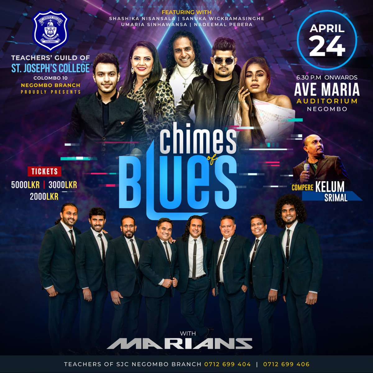 MariansSL's tweet photo. Today is the day ❤
.
#Marians #Nalinperera #Avemaria #Negombo #Srilanka #Chimesofblues #Kelumsrimal #Marianevents #Concerts #Nadeemalperera #ShashikaNisansala #SanukaWiki #Umaria #MariansConcerts https://t.co/SZf3TFoKFX