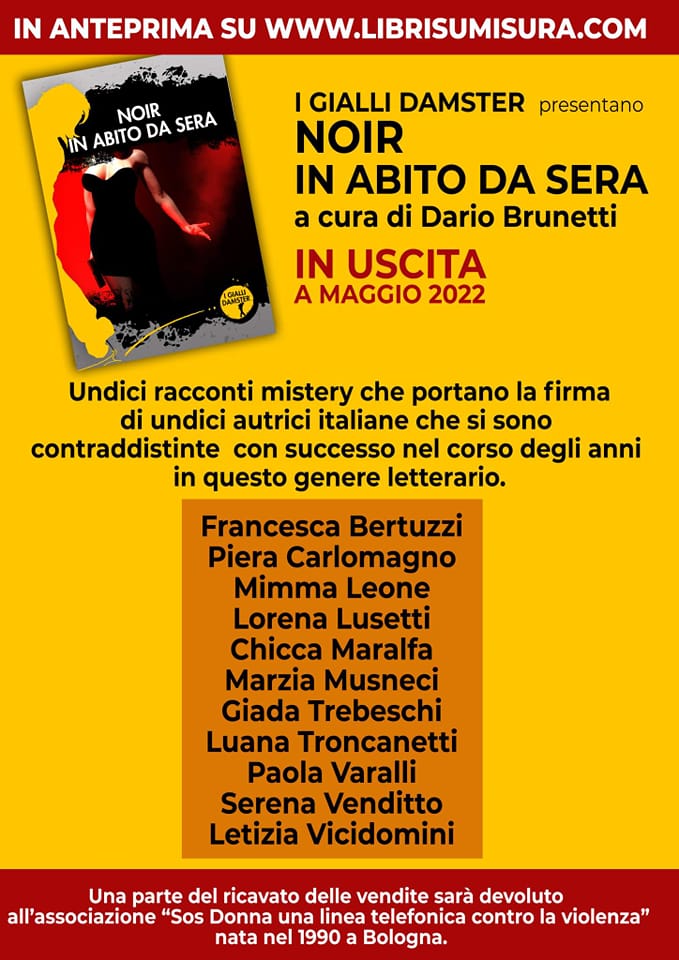 Un'antologia nerissima a scopo benefico: parte dei proventi andranno a favore di "Sos Donna una linea telefonica contro la violenza" di #Bologna. #scrittriciitaliane #antologie #antologienoir #violenzacontroledonne #damster #damsteredizioni #noir #librinoir #raccontinoir #donne