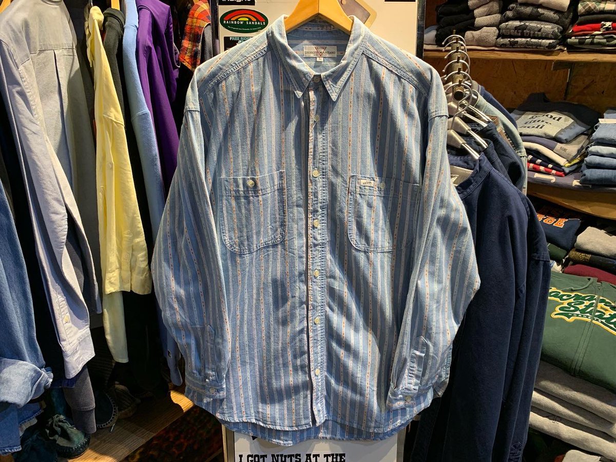outsidekawasaki's tweet photo. USED GUESS
Long Sleeve Shirts
Made In USA 🇺🇸
Size L
Price ¥4950 Taxin
アメリカ製🇺🇸
爽やかブルーに
洒落たストライプが
良い感じです😏
#アウトサイド川崎 #outsidekawasaki #川崎 #川崎駅 #古着 #ユニセックス #アメカジ #ゲス #guees #madeinusa #アメリカ製 #ストライプシャツ #長袖シャツ https://t.co/nDDXxvNmCX