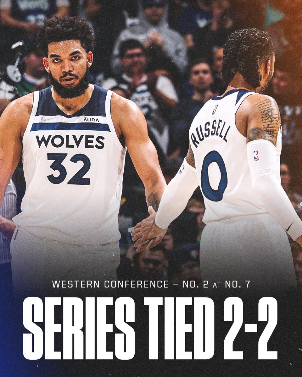 espn's tweet photo. The Wolves aren't done 🐺

They even the series at home vs. the Grizzlies! https://t.co/Z4d19SxIhc