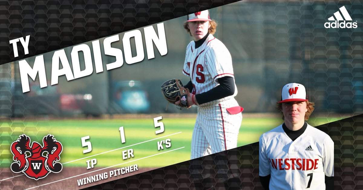 Another stellar outing on the mound by '22 DMACC commit <a href="/TyMadison58/">Ty Madison</a> 

5IP, 4H, 1ER, 5K