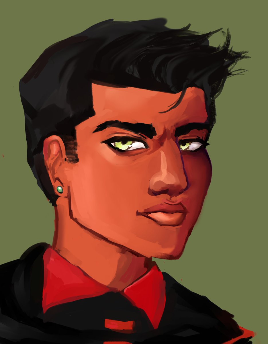 ascitrinart's tweet photo. Everytime I'm bored I just draw Damian's face https://t.co/kmWgp7PMWU