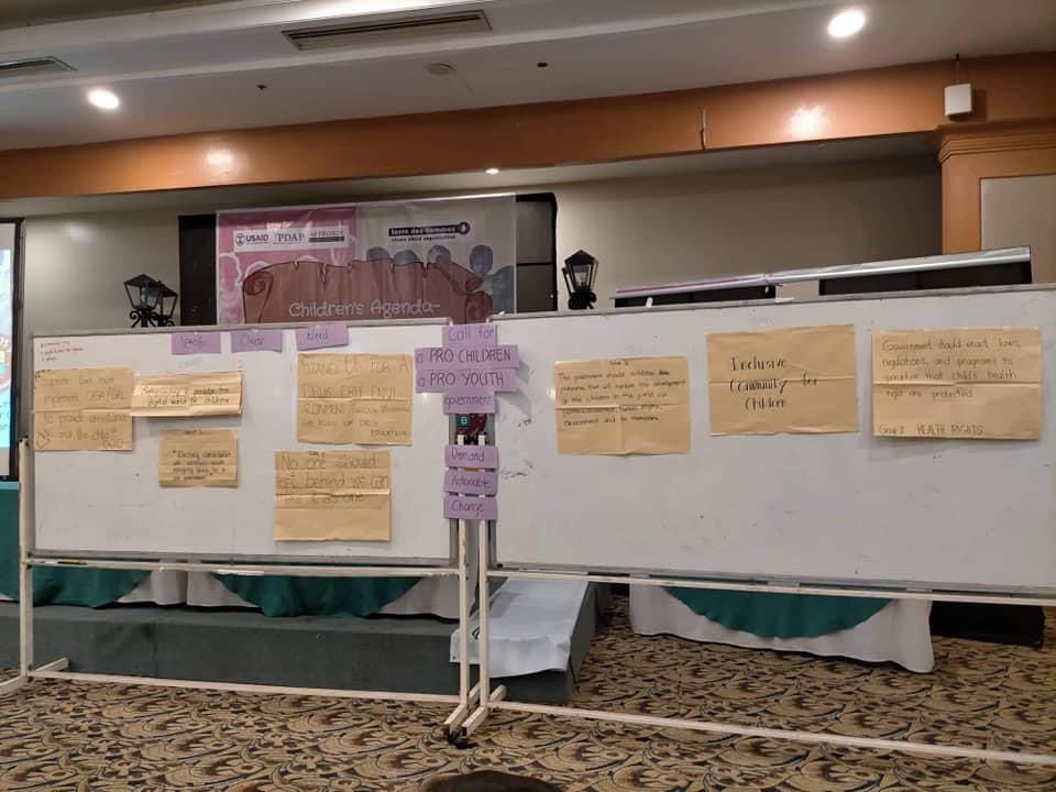 clbphils's tweet photo. LOOK: Scenes during the second day of the Children's Agenda Setting activity held at Cebu Parklane International Hotel on Sunday morning, April 24. https://t.co/pdyzNZDYTf