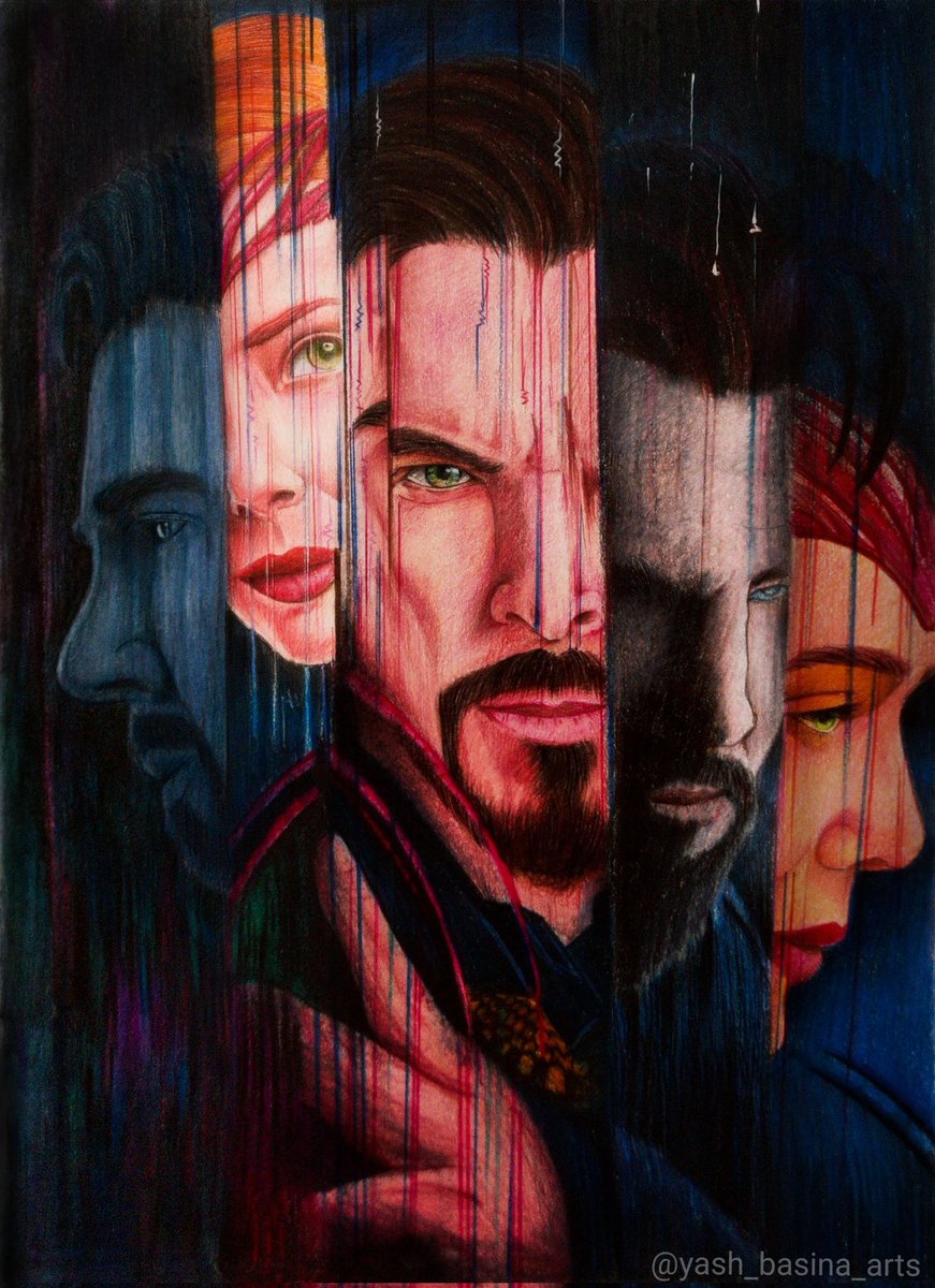 BasinaYash's tweet photo. Finally Completed 😌
Doctor Strange Multiverse Of Madness
Colour pencil sketch with @brustro_official colour pencils
Please show some love 🥺 share as much as you can 
@doctorstrangeofficial  @marvelstudios @marvel_india 
#doctorstrange #doctorstrangeinthemultiverseofmadness https://t.co/iTSJykzRSj