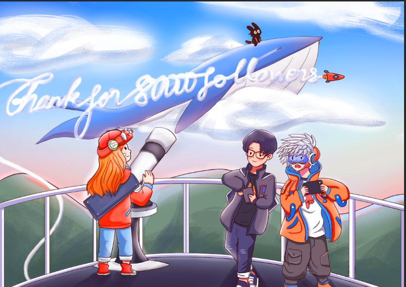 Emma170812's tweet photo. My wonderful weekend with #lonelypopNFT friends and happy to see that community has reach 80,000 followers. 
Via #lonelytogether community, I'm grateful to make some new friendships. Thank you @bushrobins  &amp; @0xstudio for creating a safe &amp; great project.

#LonelypopFanArt https://t.co/HZqt7dwQvo