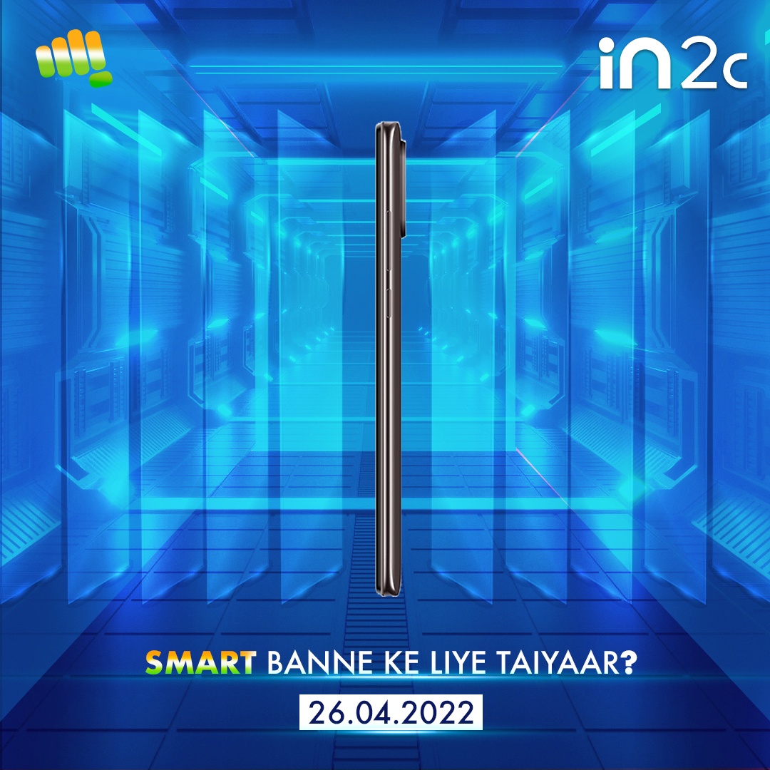 Micromax__India's tweet photo. Kya aap taiyaar hai Smart banne ke liye? Jald aa raha hai #IN2c, India ko smart banane ke liye. 26.04.2022 #AbIndiaBanegaSmart #INMobiles @Flipkart  

Know more: https://t.co/uxbJHR17EM https://t.co/G1eUKmQPeG