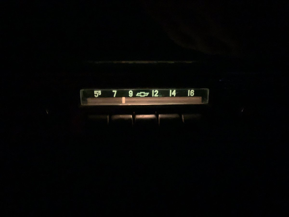 Maddog57CM's tweet photo. As the Easter break winds down I managed to fix the interior dash lights in the Chev. That 50โs ambience is quite soothing to the soul. Had to run out to Moose Jaw and get Rodos pizza for dinner ๐#55Chev #tinker #classic https://t.co/pxtm0GQybj