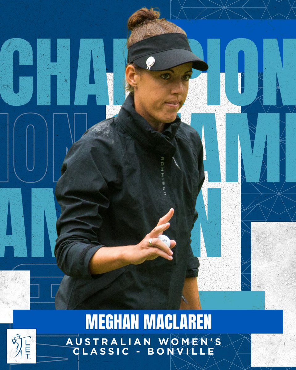 Your 2022 #AusWomensClassic champion is @meg_maclaren! 🏆 Let the celebrations begin 🎉🎉