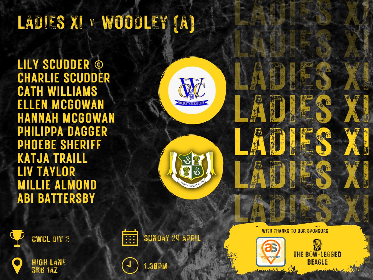 Our Ladies XI open their campaign today when they head to <a href="/WoodleyCricket/">Woodley Cricket Club</a>