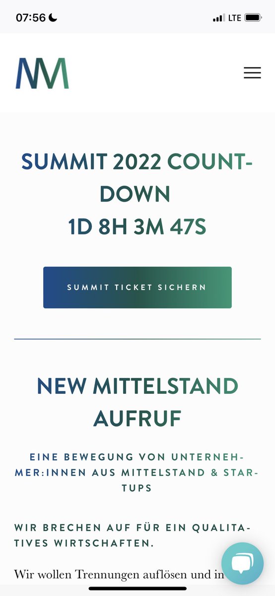 Noch 36h bis zur offiziellen Eröffnung 😎 #mmsummit22 - Dein Ticket sichern: newmittelstand.org/summit <a href="/ekouris/">Evgeni Kouris</a> <a href="/UteWeiland/">Ute Weiland</a> <a href="/D_Zukunftsbauer/">Die Zukunftsbauer</a> <a href="/BerlinPartner/">Berlin Partner</a> #newmittelstand #startups #nextgens #nachrichten #nachhaltigkeit <a href="/Zebras_Unite/">🦓 Zebras Unite 🦓</a> <a href="/ajscholz/">Dr. Astrid Scholz</a> #dati <a href="/PT_Deutschland/">ProjectTogether</a>