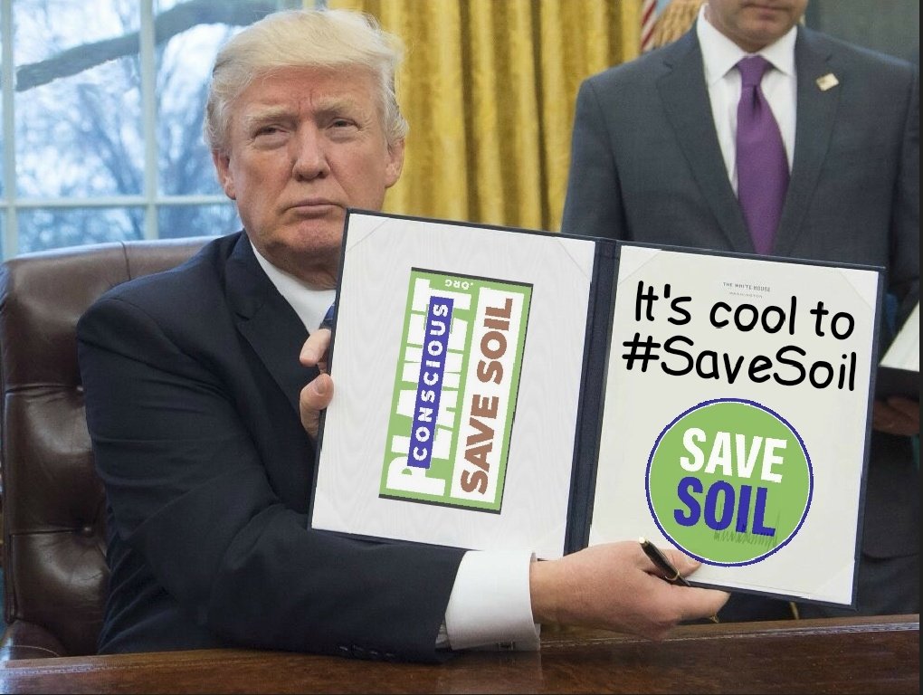 AnandaOfShiva's tweet photo. Yes sir, thank you!
Let's listen to the former President of USA as he asks us to #SaveSoil
#MyConnectWithSoil
Visit:https://t.co/ds8ZaEKUKa https://t.co/KWNcxmU814