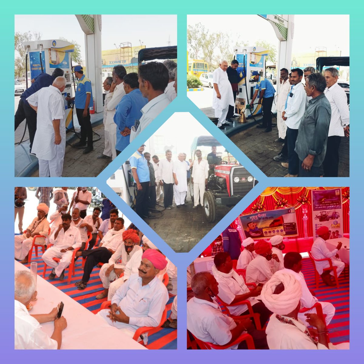 Jodhpur 23.04.2022|Celebrating #AzadiKaAmritMahotsav, #Saksham2022 KisanMela held at RO Osiyan Filling Station, Osiyan catering to the farmer community of nearby villages.
@BPCLimited
@BPCLRetail
@ravips25 
@RajivDu46133963
@NitinSelukar1
@sudhanshu171