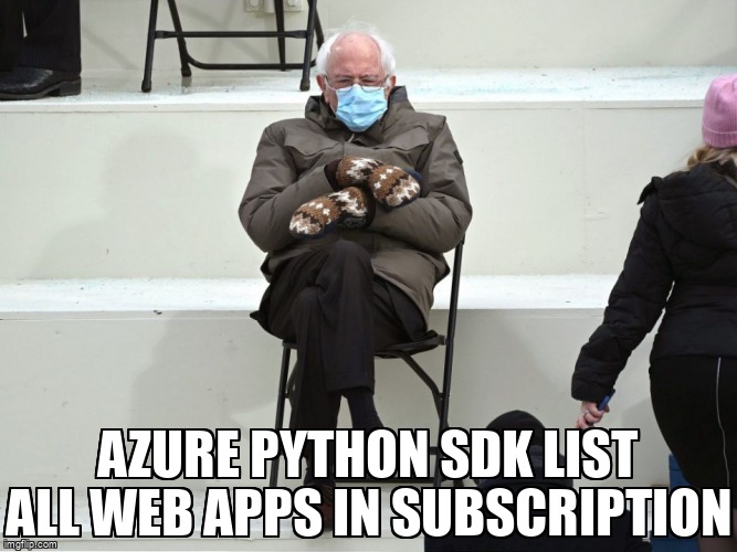 overflow_meme's tweet image. Azure Python Sdk list all web apps in Subscription stackoverflow.com/questions/7198… #azurepythonsdk #azurewebappservice #azure