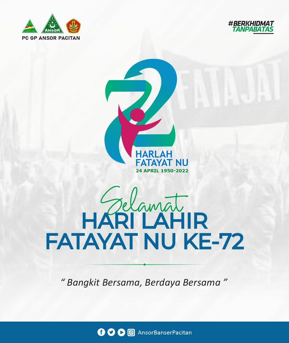 Selamat harlah fatayat NU ke 72
.
#berkhidmattanpabatas
#ansorbanserpacitan
@AnsorPacitan