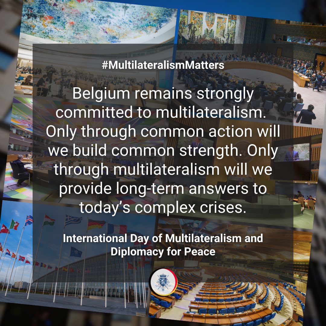 💙 Multilateralism is at the heart of Belgium's foreign policy. #MultilateralismMatters

Only through common action will we build common strength. 

Only through #multilateralism will we provide long-term answers to today’s complex crises.