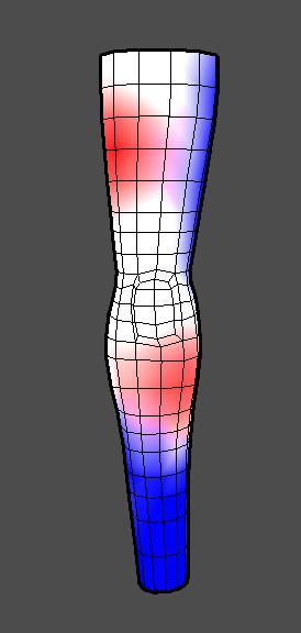 Here is an example where the first topology does something. Here, this character uses the red vertex channel in the shader to carve holes in the flesh, revealing chunks of zombie meat underneath.It also uses the blue channel for things that make the zombie muddy and wet.