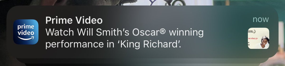 YPadloskar's tweet photo. @PrimeVideoIN is on another level 😂 #AmazonPrime #WillSmith #Oscars2022 https://t.co/HkYRXtl3OS