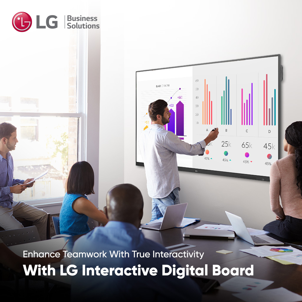LGIndia's tweet image. With cutting-edge technology and lifelike board touch experience, #LG #InteractiveDigitalBoard empowers you to interact and collaborate across devices, offices and time zones.

Know more on bit.ly/38afgXY 
#LGInteractiveBoard #DigitalBoard #InteractiveDisplay #Teamwork