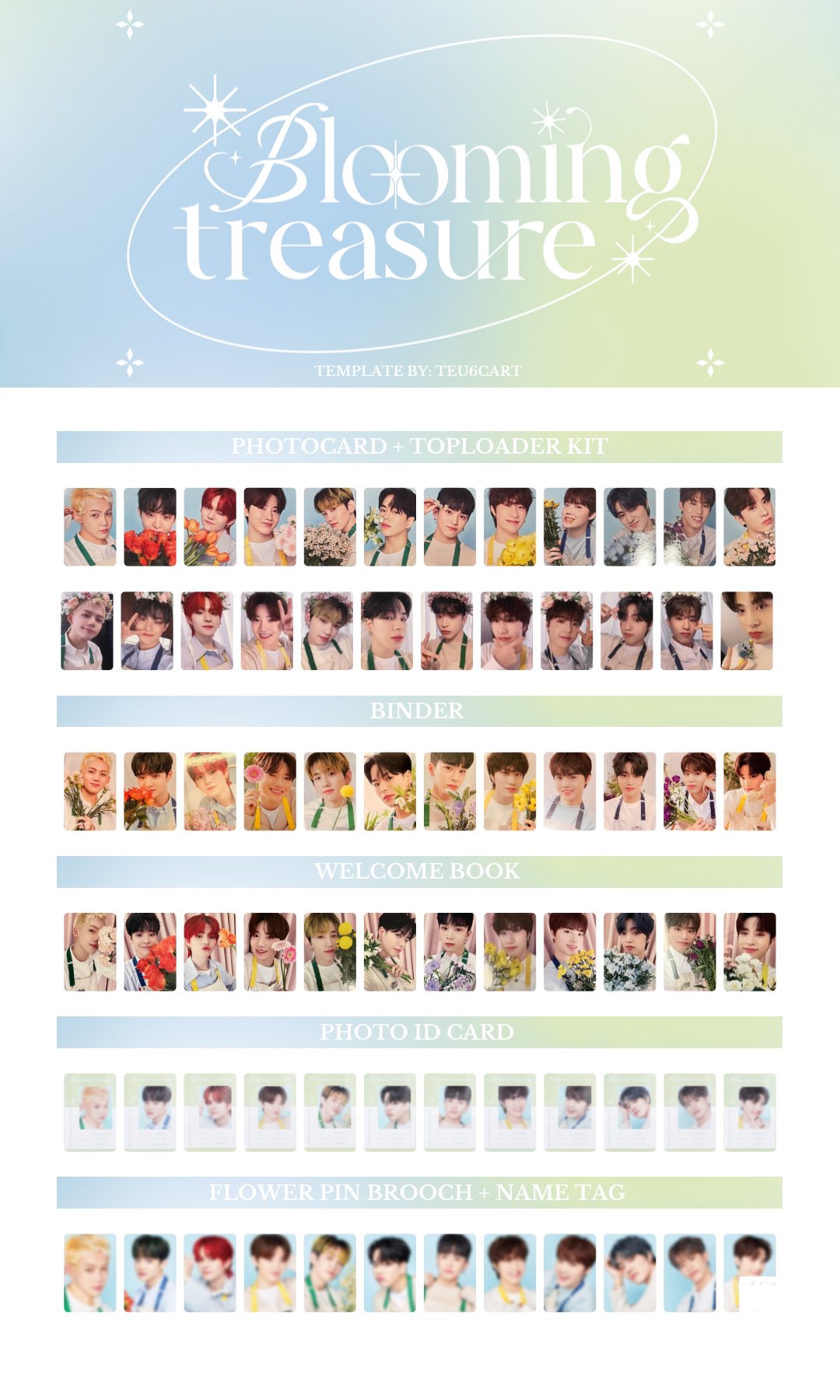 ①③⑥ Treasure マシホ blooming 2次 特典 トレカ ①③⑥ Treasure マシホ blooming 2次 特典 トレカ