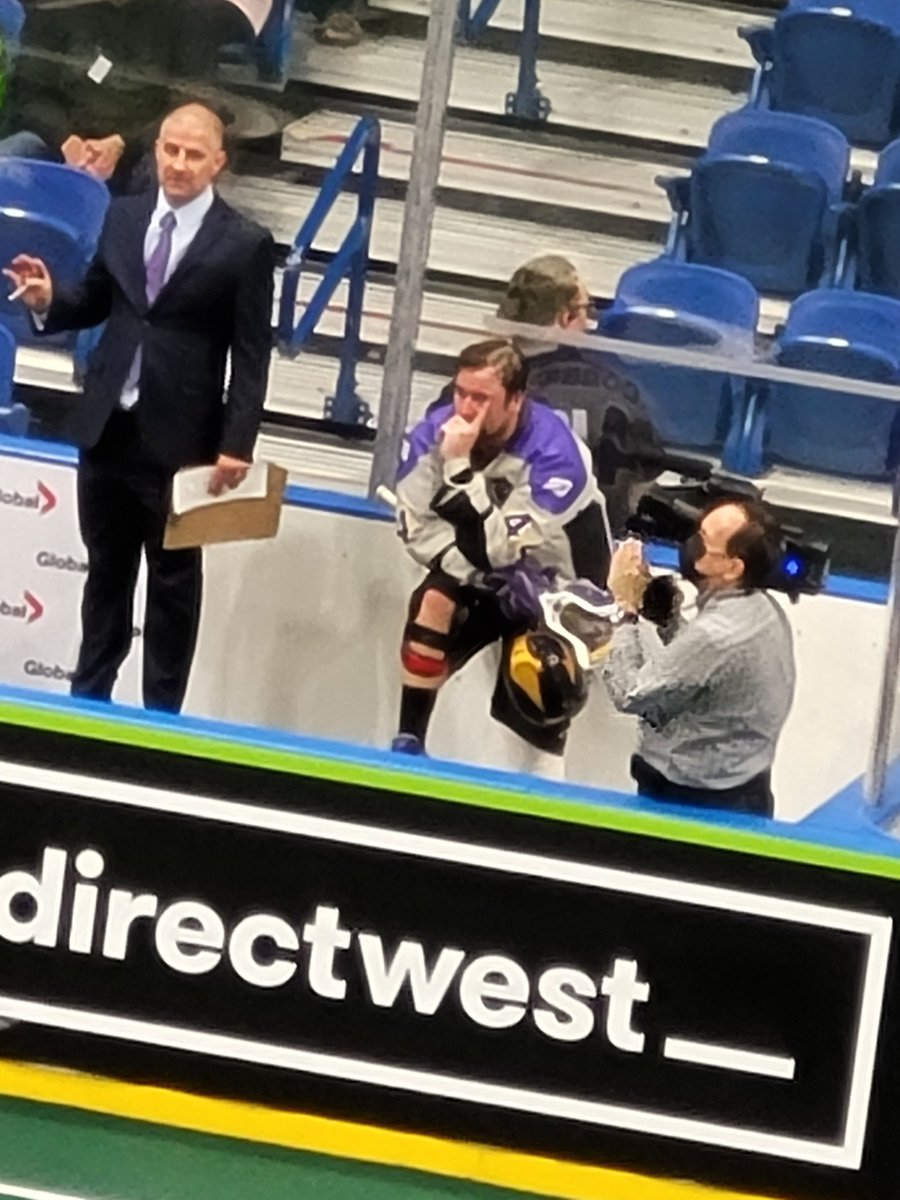jimmer08's tweet photo. My fav pic of the night @DaneDobbie44 crying when he knew they lost taking off his gear and sitting in the corner #LLLLLL @saskcoltsfan @Pilly306 @SaskRushLAX https://t.co/Wt9OhleNUy