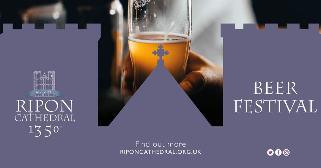 HammondMogs6's tweet photo. Join us on May Day Monday 2nd May at Ripin Cathedral Beer Festival.  Great Yorkshire #beer.  BBQ . Bouncy castle and #Lego building for kids.  Live #music on stage. #familyfun @riponcathedral https://t.co/o3hzWlCbtr