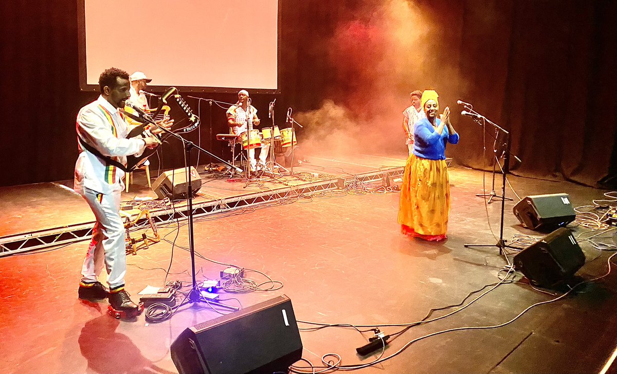 cannonhillpark's tweet photo. Last night’s @KrarCollective for @surge_forward V with @celsancfest 23 Apr at @mac_birmingham reflected an Ethiopian Egyptian family wedding celebrated last June in Cannon Hill Park gardens @NaturallyBirmi1 @moseleyinbloom https://t.co/lOpaRnvbsu