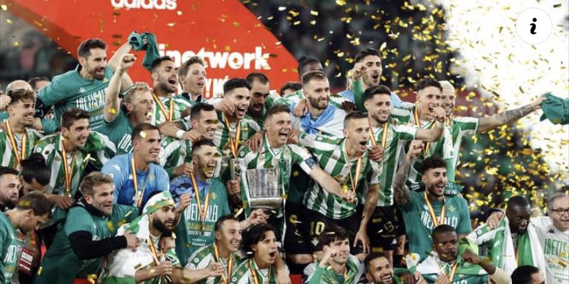 🏆Muchísimas felicidades a toda la afición verdiblanca. Campeones de la Copa del Rey 2022

#copadelrey #betis
