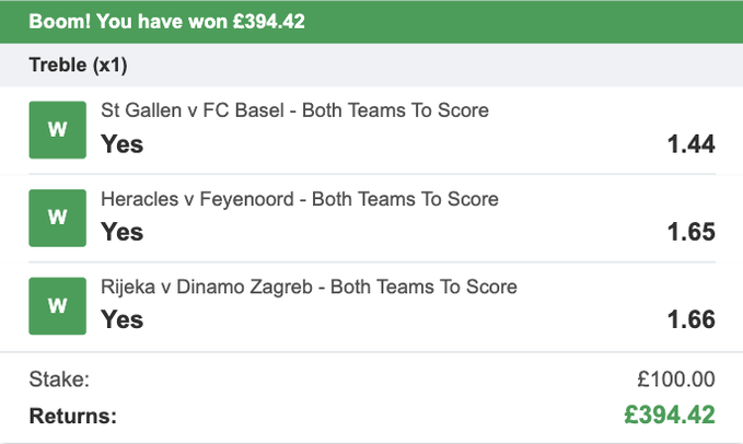 mbs1718's tweet photo. There is nobody better on here for Both Teams To Score bets than @JamesMurphyTips. Nobody. Another winner yesterday!

Can't wait to see his picks for today 😍 https://t.co/jqgPvB2vvH