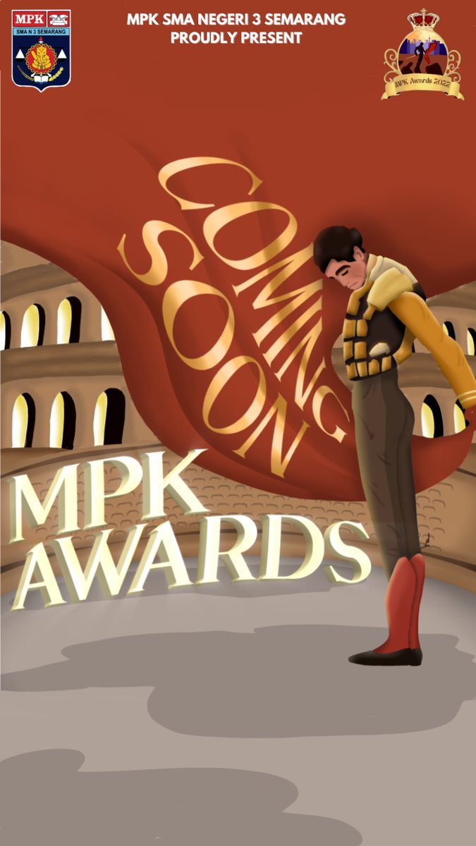 Halo, Satria Ganesha! 🐘
MPK SMA Negeri 3 Semarang 
Proudly Presents

COMING SOON‼️
🕺𝐏𝐀𝐏𝐈 𝐒𝐌𝐀𝐆𝐀 &amp; 𝐌𝐏𝐊 𝐀𝐖𝐀𝐑𝐃𝐒 𝟐𝟎𝟐𝟐🕺

Penasaran bagaimana PAPI SMAGA dan MPK Awards 2022? Stay tuned on our social media✨

Instagram @mpksmaga
Twitter <a href="/MPKsmaga/">MPK SMA 3 Semarang</a>
Line @rah8343h