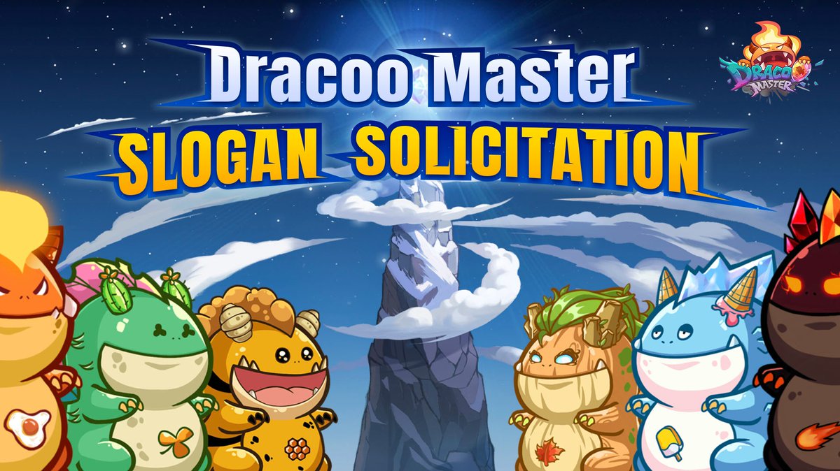 Dracoo_Master's tweet photo. 🦖🎮𝘿𝙧𝙖𝙘𝙤𝙤 𝙈𝙖𝙨𝙚𝙧 𝙂𝙖𝙢𝙚 𝙎𝙡𝙤𝙜𝙖𝙣 𝙎𝙤𝙡𝙞𝙘𝙞𝙩𝙖𝙩𝙞𝙤𝙣 🎮🦖 

Comment your IDEA ⇩ ⇩ ⇩ 

💎We'd let Dracoo holders vote→ the best one → Binance Summoner NFT: https://t.co/yWZmdMPUgN

❤️&amp;RT→ 3 NFT
#GameFi #BSCGems #NFT #P2E #Dracoo #Metaverse https://t.co/8c3tUp2ltf