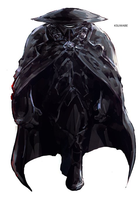 「black cloak black gloves」 illustration images(Latest)