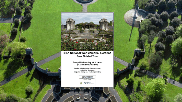 HeritageIreOPW's tweet photo. Why not visit the Memorial Gardens this Wednesday with a guided tour.
#KeepDiscovering #FillYourHeartWithIreland #LoveDublin #LoveIreland #VisitForFree #opwireland #heritageireland #keepdiscovering #LeaveNoTrace https://t.co/mDFUtMKkdp