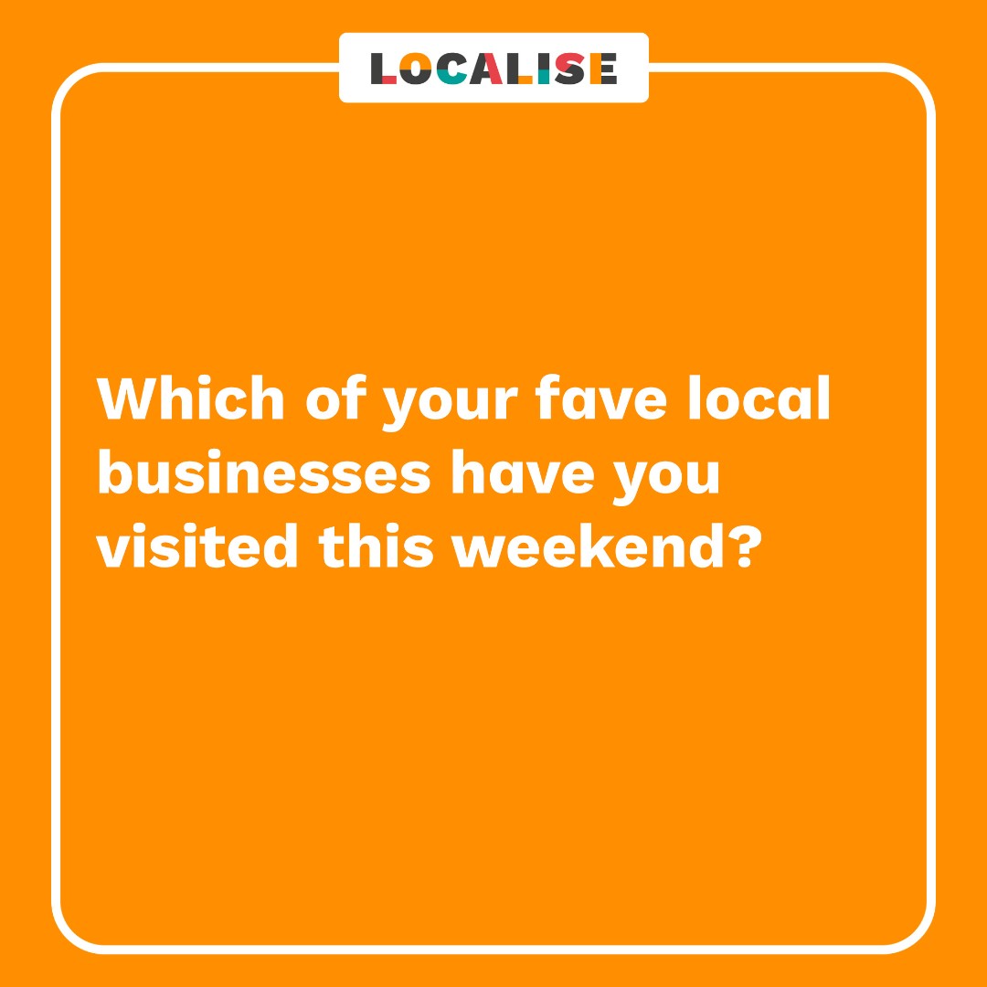 Localiseapp's tweet image. We hope you're having an amazing weekend! Answer the question in the comments down below! ☀️

Remember to support your local businesses and download the @Localiseapp now! Available on iOS from the App Store and the link in out bio. 

#SpringIntoLocal #ShopLocal