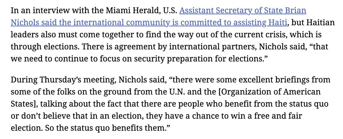 What if it's actually those rushing toward elections that can't win in a "free and fair" environment, benefit from the status quo, and are seeking to ensure its continuation through (another) low turnout, poorly organized vote?
