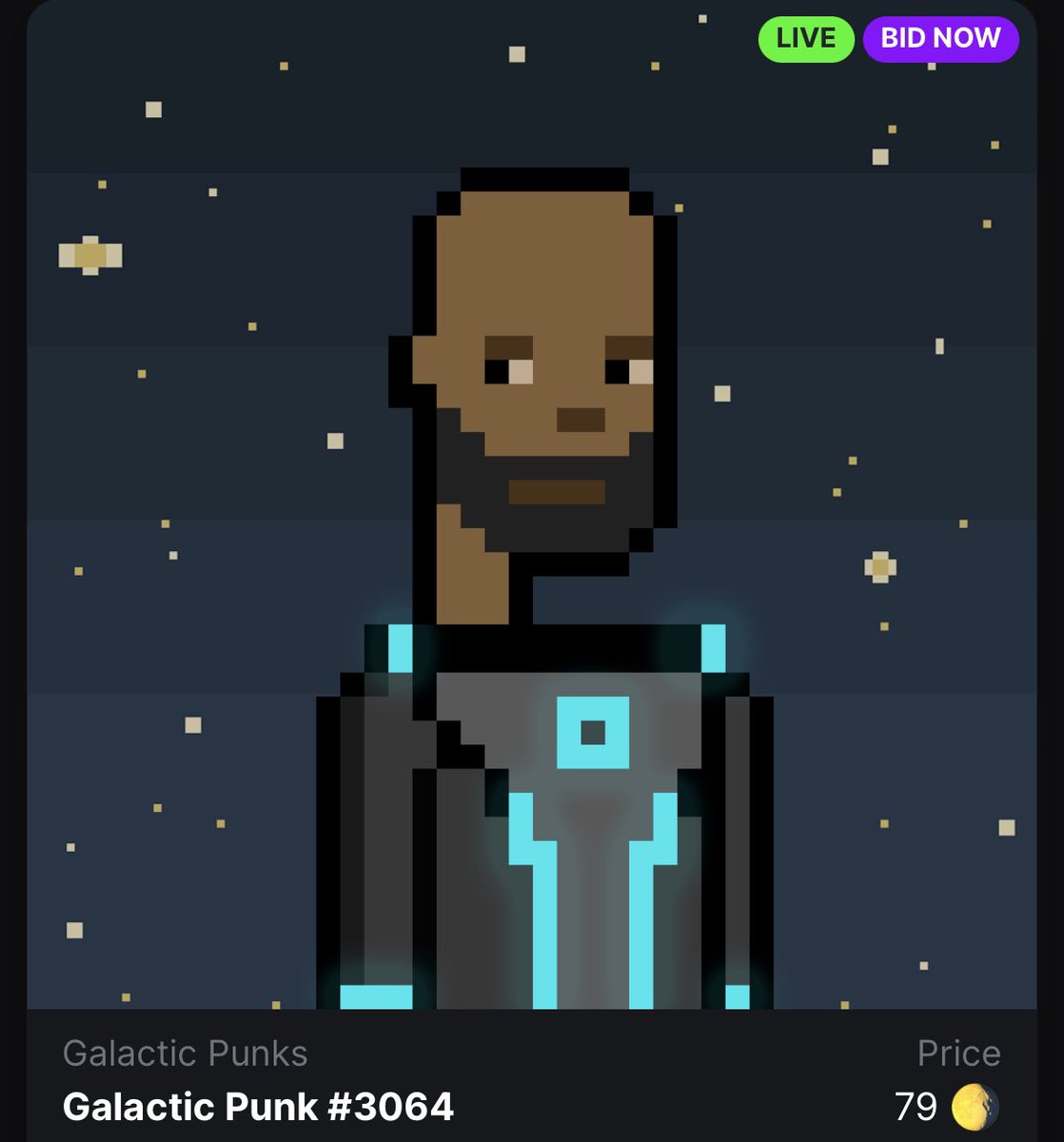 People have been quietly accumulating 3-trait <a href="/galactic_punks/">Galactic Punks</a>. Floor is steadily above 100 $luna. Apart from this one… 👀 

@thegalacticdao $ust #3TGPs #TerraNFTs #NFTs