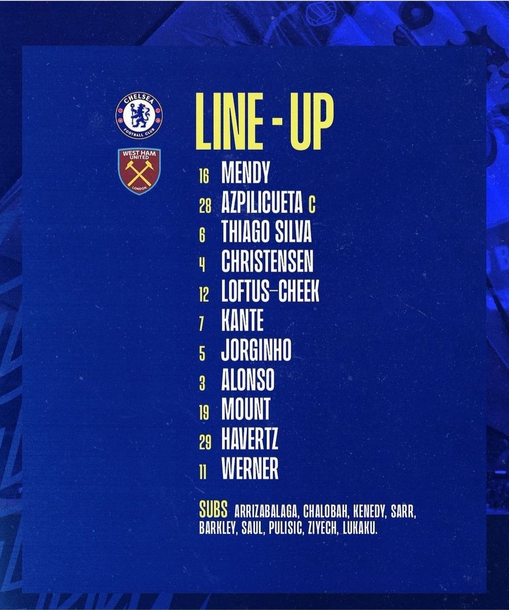 Simbaindimuli's tweet photo. Mendy Starts Again . All The Best Boys . Chelsea Win 3-1 .

kasarani,Kiss 100, Matiangi ,Gabriel Jesus ,Breaking Bad, West Ham https://t.co/61HdCcwZiN